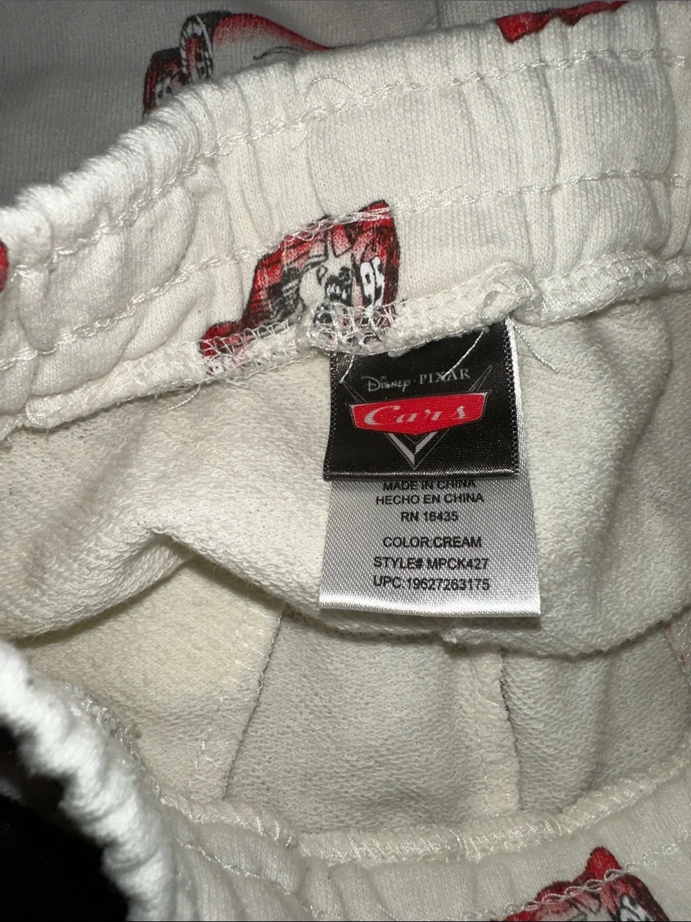 DC Comics White and Red Racing Car Kids Pajama Set